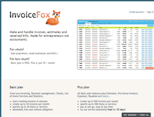 Tablet Screenshot of invoicefox.com